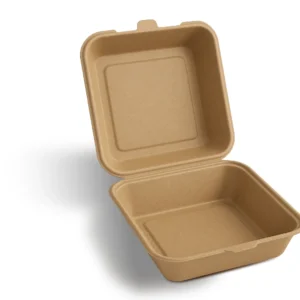 Contenedor Ecológico 1000 ml con Cierre Seguro | Delivery sin Derrames | Fibropack